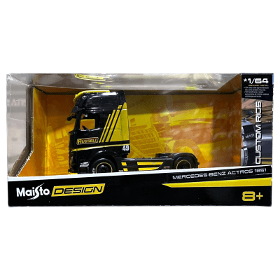 Camion Mercedes-Benz Actros 1851 Yellow Custom Rigs - Maisto Design2
