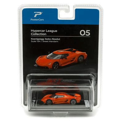 Koenigsegg Absolute Sweet Mandarin 1:64 Hypercar League - PosterCars1