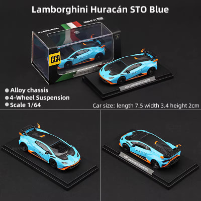 Lamborghini Huracan STO Blue 1:64 - CCA1