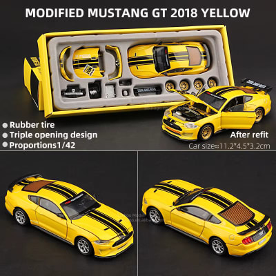 Ford Mustang GT 2018 1:42 Yellow Car Tuning - CCA1