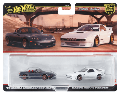 Mazda Miata '04 & Mazda RX7 FC Pandem Car Culture - Hot Wheels Premium1