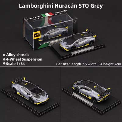 Lamborghini Huracan STO Grey 1:64 - CCA1