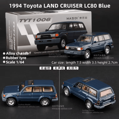 Toyota Land Cruiser LC80 Blue 1994 TYT1 006 - Massdi1