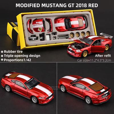 Ford Mustang GT 2018 1:42 Red Ca Tuningr - CCA1