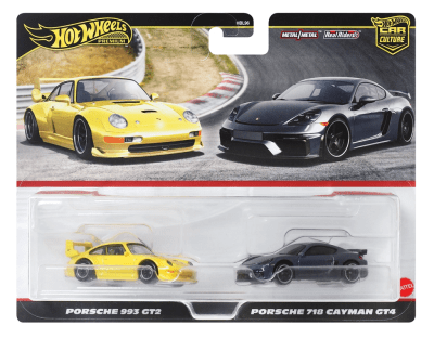 Porsche 993 GT2 & Porsche 718 Cayma GT4 Car Culture - Hot Wheels Premium1