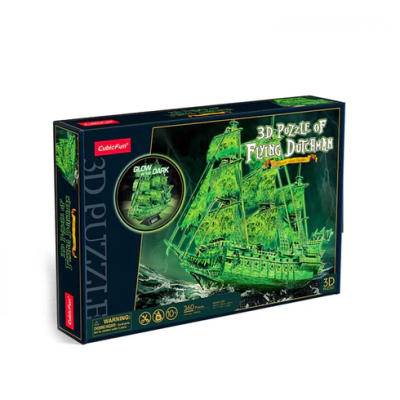 Flying Dutchman Brilla en la Oscuridad Puzzle 3D - Cubicfun1