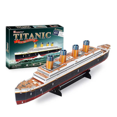 Titanic Mediano Puzzle 3D - Cubicfun2