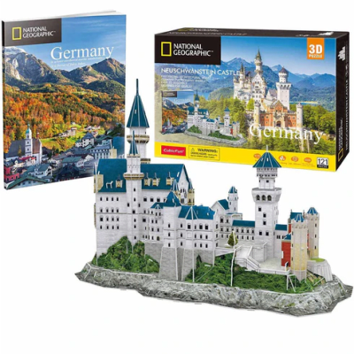 Neuschwanstein Castle National Geographic Puzzle 3D - Cubicfun2