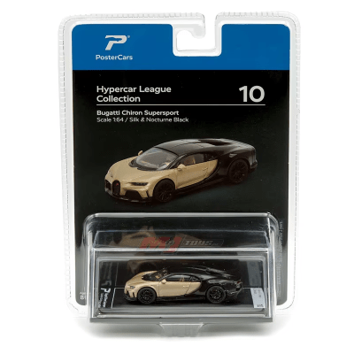 Bugatti Chiron Supersport Silk&Nocture Black 1:64 Hypercar League - PosterCars1