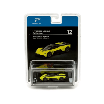 Aston Martin Valkyrie Lime Essence 1:64 Hypercar League - PosterCars1