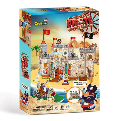 Pirate Knight Castle Puzzle 3D - Cubicfun2