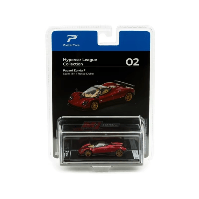 Paggani Zonda F Rosso Dubai 1:64 Hypercar League - PosterCars1