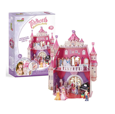 Princess Birthday Party Puzzle 3D - Cubicfun1