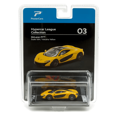 Mclaren P1 Volcano Yellow 1:64 Hypercar League - PosterCars1