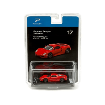 Porsche 918 Spyder 1:64 Guards Red Hypercar League - PosterCars1
