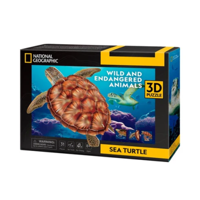 Sea Turtle Puzzle 3D - Cubicfun1