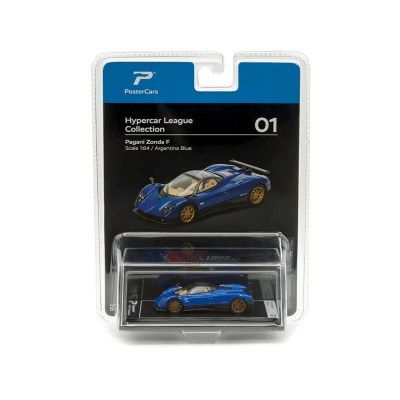 Paggani Zonda F Argentina Blue 1:64 Hypercar League - PosterCars1
