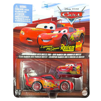 Rayo McQueen con Anuncio de Rust-eze - Cars Disney Pixar1