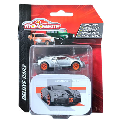 Bugatti Chiron Pur Sport Silver Deluxe Cars - Majorette1