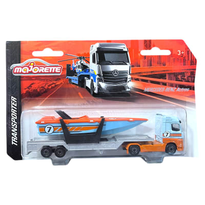 Mercedes-Benz Actros con Lancha Transporter - Majorette1