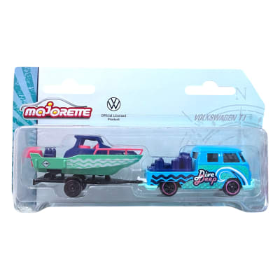 Volkswagen T1 con Lancha Vokswagen - Majorette1
