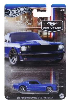 Ford Mustang 2+2 Fastback '65 Silver Series 60 Years - Hotwheels1