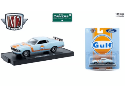 Ford Mustang BOSS 302 1970 Gulf Auto Drivers R131 - M2 Machines1