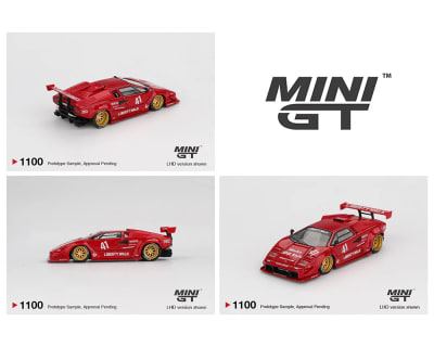Lamborghini Countach LB-Works Red #1100 - Mini GT2