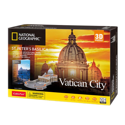 St. Peter's Basilica National Geographic Puzzle 3D - Cubicfun1