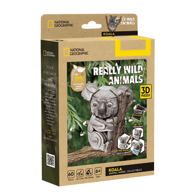 Really Wild Animals Koala National Geographic Puzzle 3D - Cubicfun1