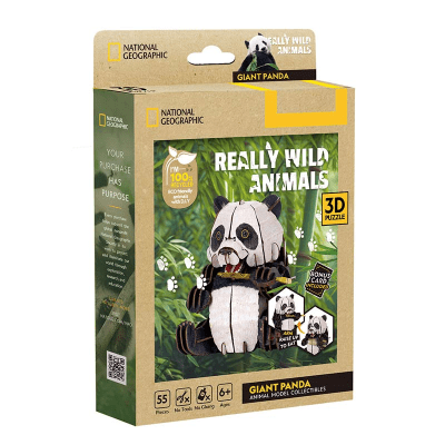Really Wild Animals Panda Gigante National Geographic Puzzle 3D - Cubicfun1