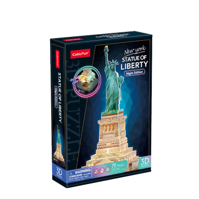 Statue Of Liberty Night Edition Led Puzzle 3D - Cubicun2