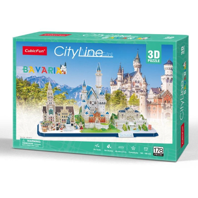Bavaria City Line Puzzle 3D - Cubicfun1