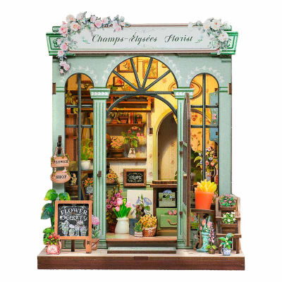 DIY Miniature House Champs Élysées Florist - Cutebee1