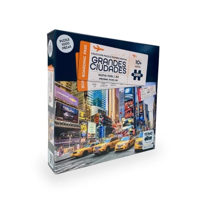 Puzzle 1000 Piezas New York Grandes Ciudades Boarding Pass - Toyng2