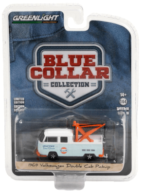 Volkswagen Double Cab Pickup 1969 Blue Collar Collection 10 - Greenlight1