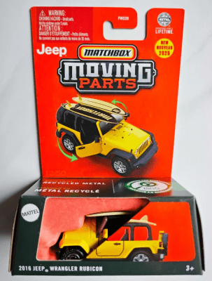 Jeep Wrangler Rubicon 2016 Moving Parts - Matchbox1