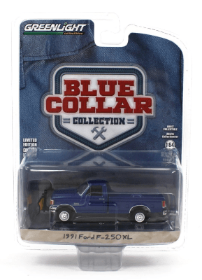 Ford F-250 XL 1991 Blue Collar Collection 13 - Greenlight1