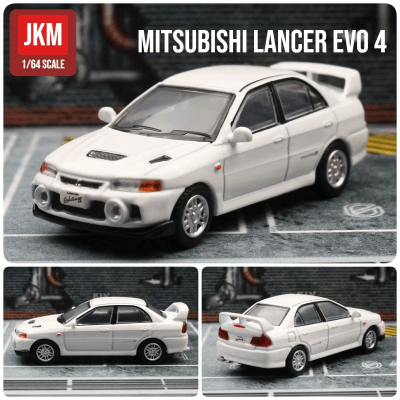 Mitsubishi Lancer Evolution IV White 1:64 - JKM1