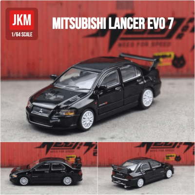 Mitsubishi Lancer Evolution VII Black 1:64 - JKM1