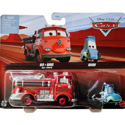 Rojo Bombero & Guido - Cars Disney Pixar1