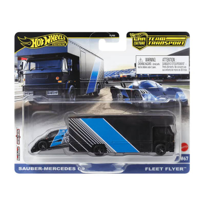 Sauber-Mercedes C9 & Fleet Flyer Team Transport Car Culture #67 - Hot Wheels Premium1