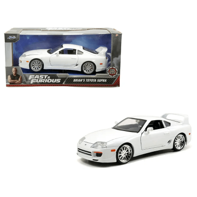 Toyota Supra De Brian Blanco Fast & Furious 1:24 - Jada1