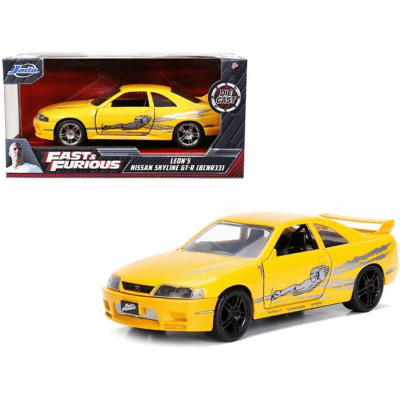 Nissan Skyline GT-R R33 Amarillo Fast & Furious 1:32 - Jada1
