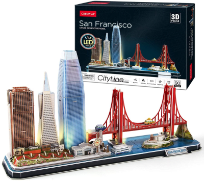 San Francisco City Line Led Puzzle 3D - Cubicfun2