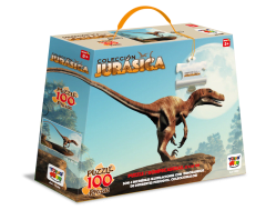 Deinonychus Antirrhopus Colección Jurásica Puzzle 100 Pzs - Toyng