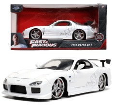 Mazda RX-7 1993 Blanco Fast & Furious 1:24 - Jada