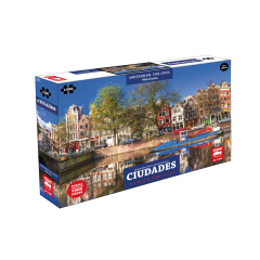 Amsterdam, Holanda Ciudades Panoramicas Puzzle 1500 Pzs - Toyng
