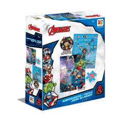 Puzzle 72 Piezas Avengers 2 En 1 & Juego Lucha infinita - Toyng