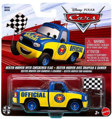 Dexter Hoover Con Bandera A Cuadros - Cars Disney Pixar